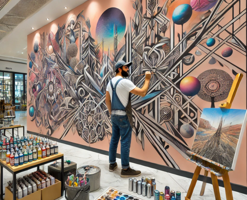 الرسم على الجدران